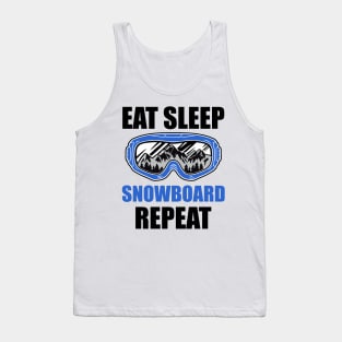 Eat Sleep Snowboard Repeat Snowboard Lover Tank Top